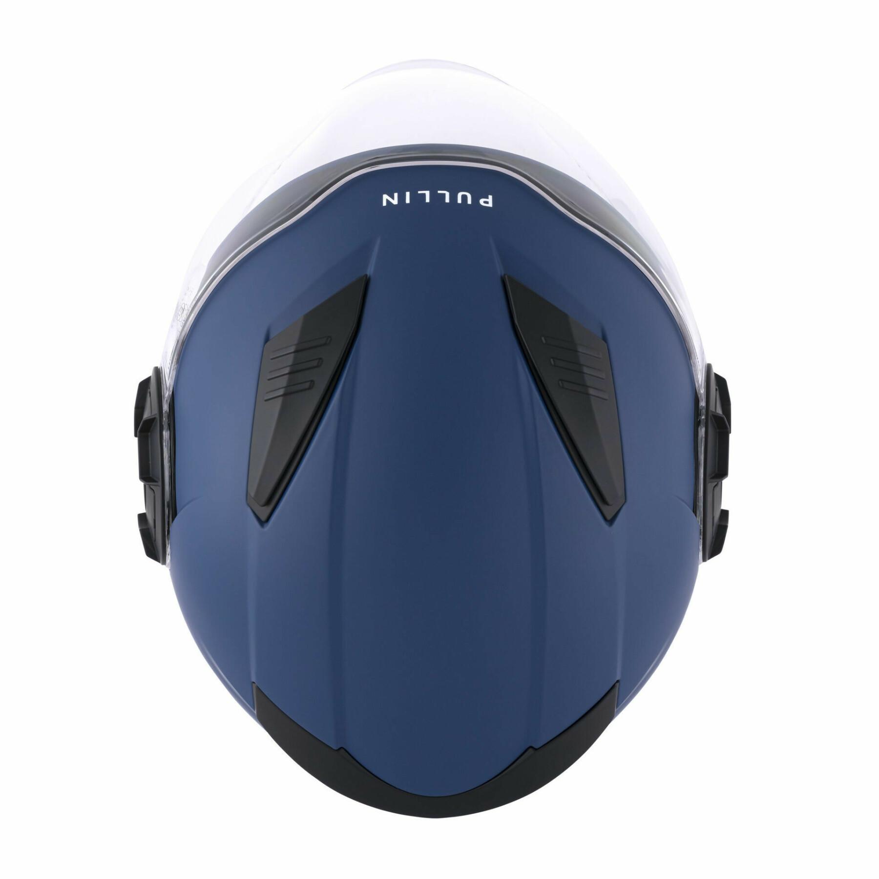 Jet motorcycle helmet Pull-in open face