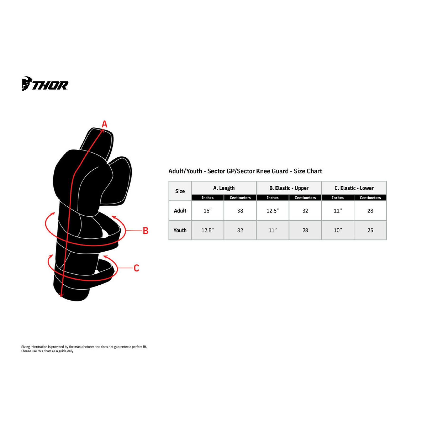 Motorcycle elbow pads Thor sector guard