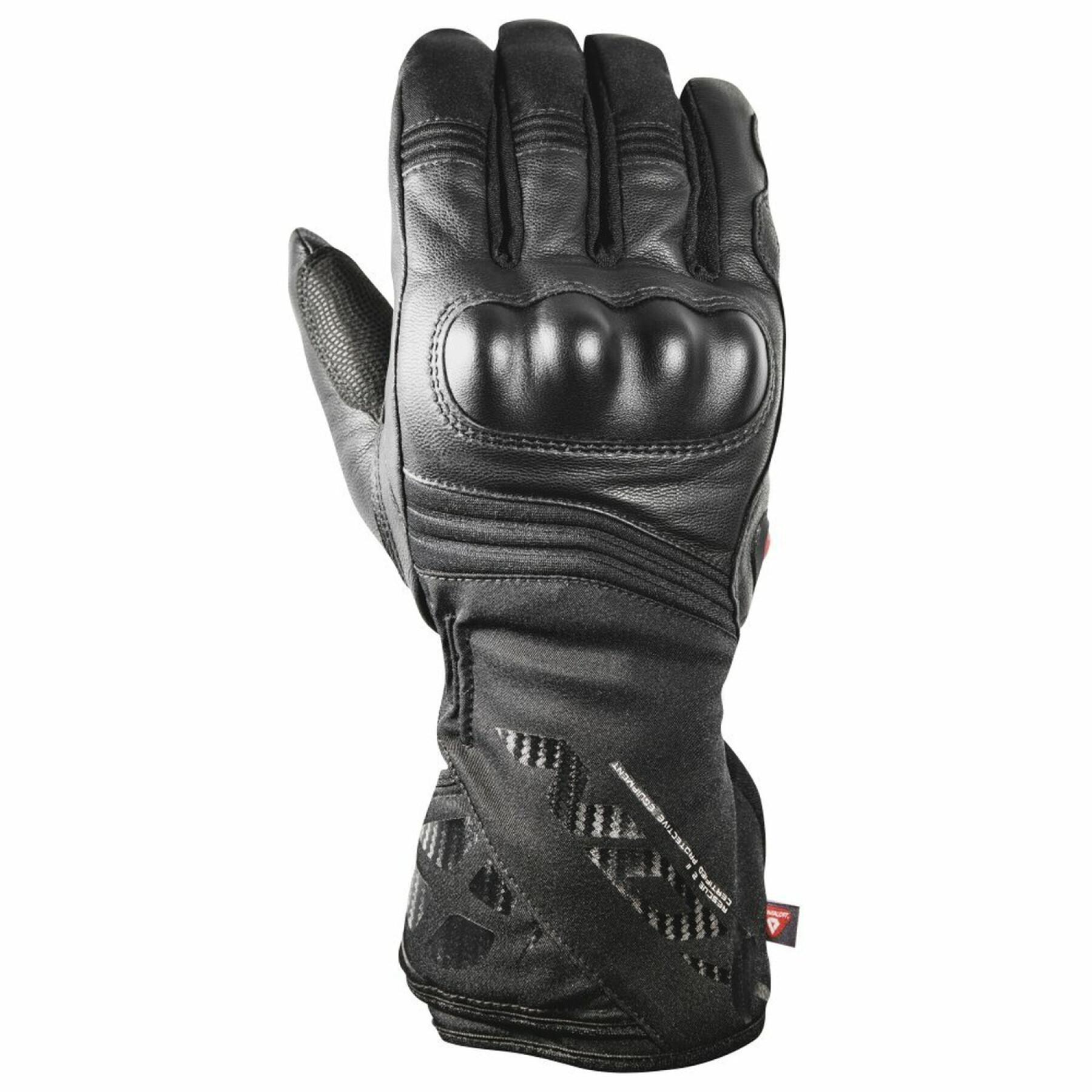 Winter leather motorcycle gloves Ixon pro rescue 2