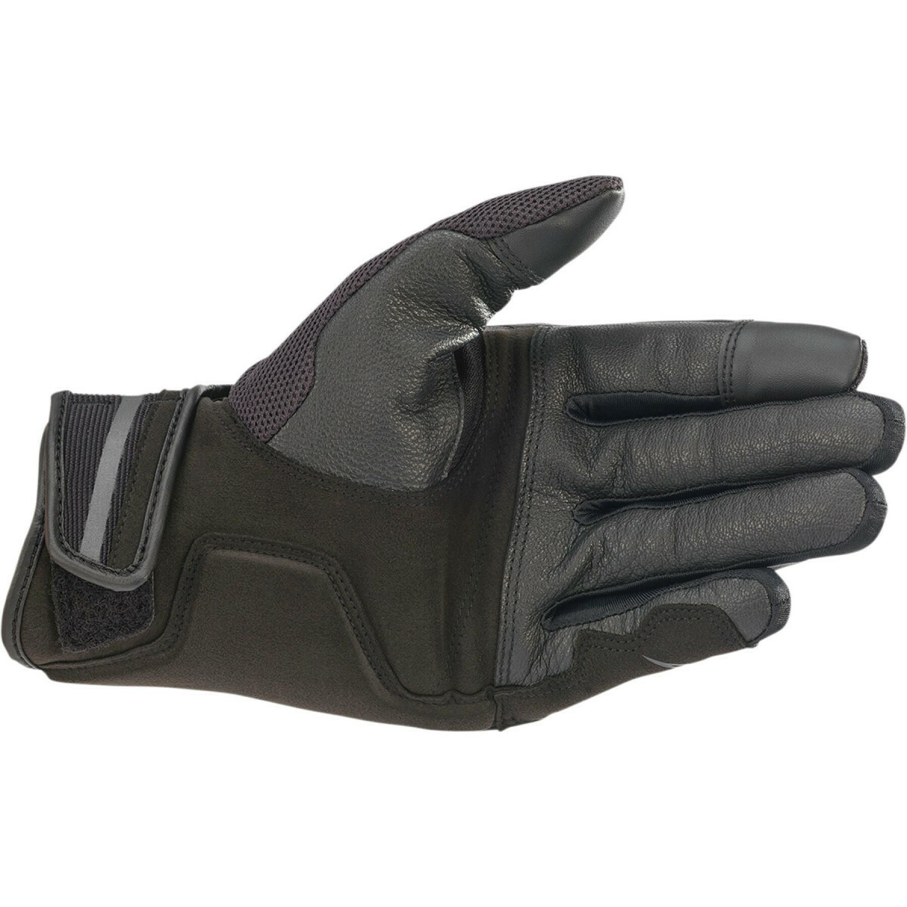 Motorcycle gloves Alpinestars chrome
