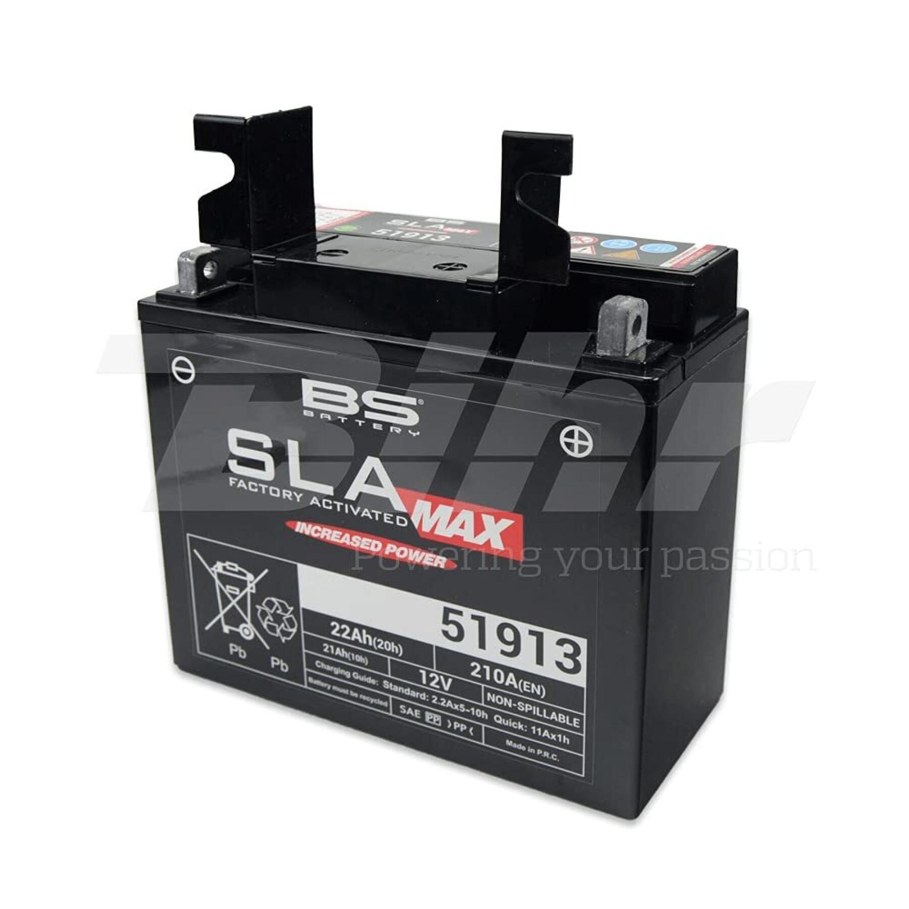 Motorcycle battery BS Battery SLA MAX 51913 - C (10Hr) - C (20Hr)