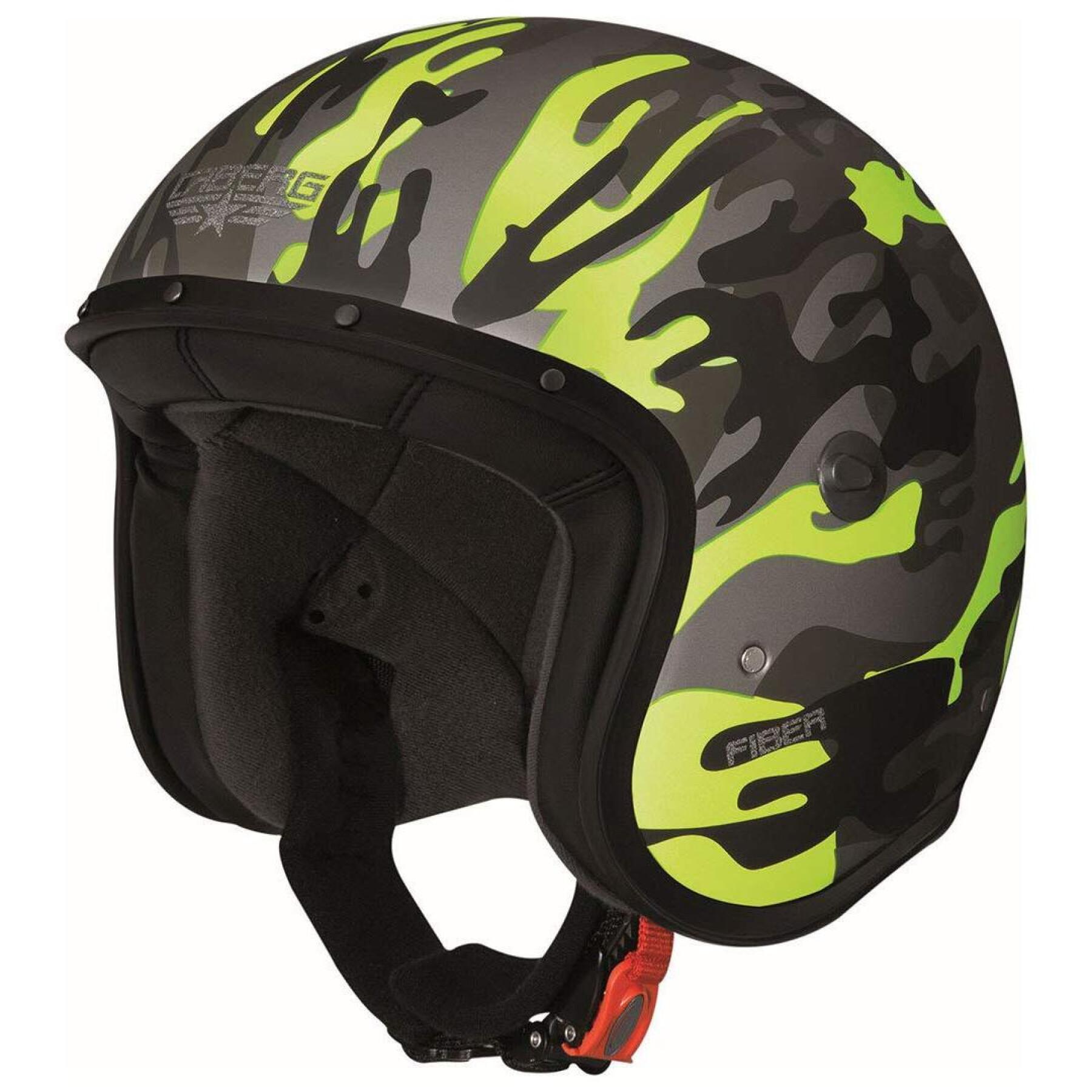 Jet motorcycle helmet Caberg freeride commander camouflage