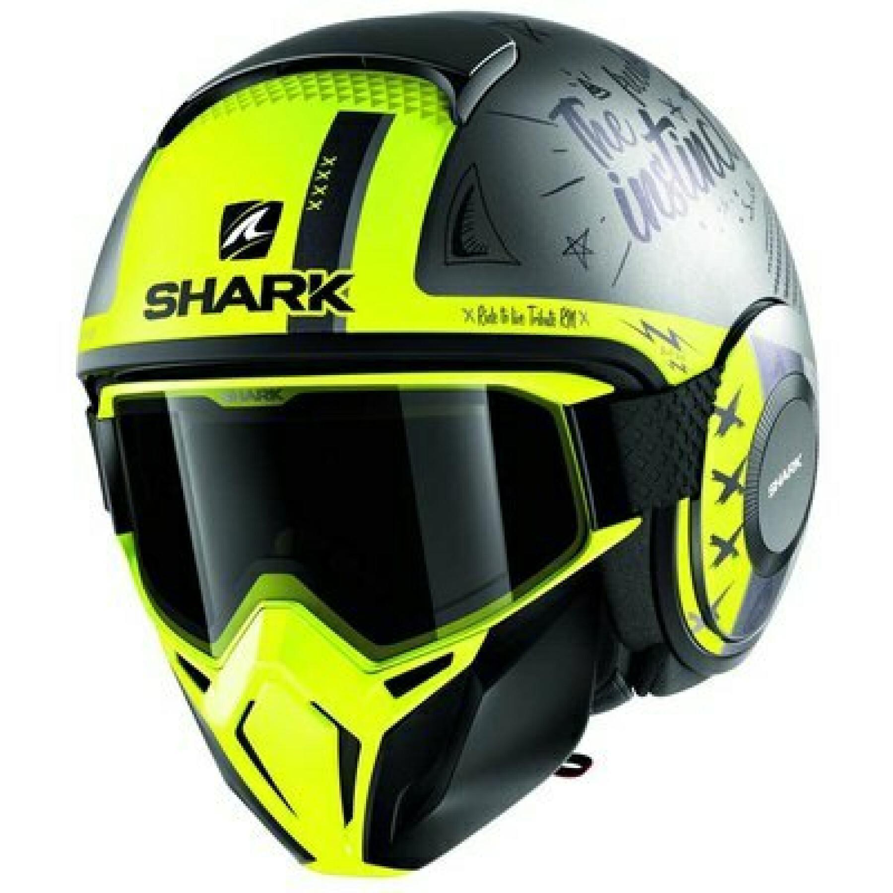 Jet motorcycle helmet Shark street drak tribute RM