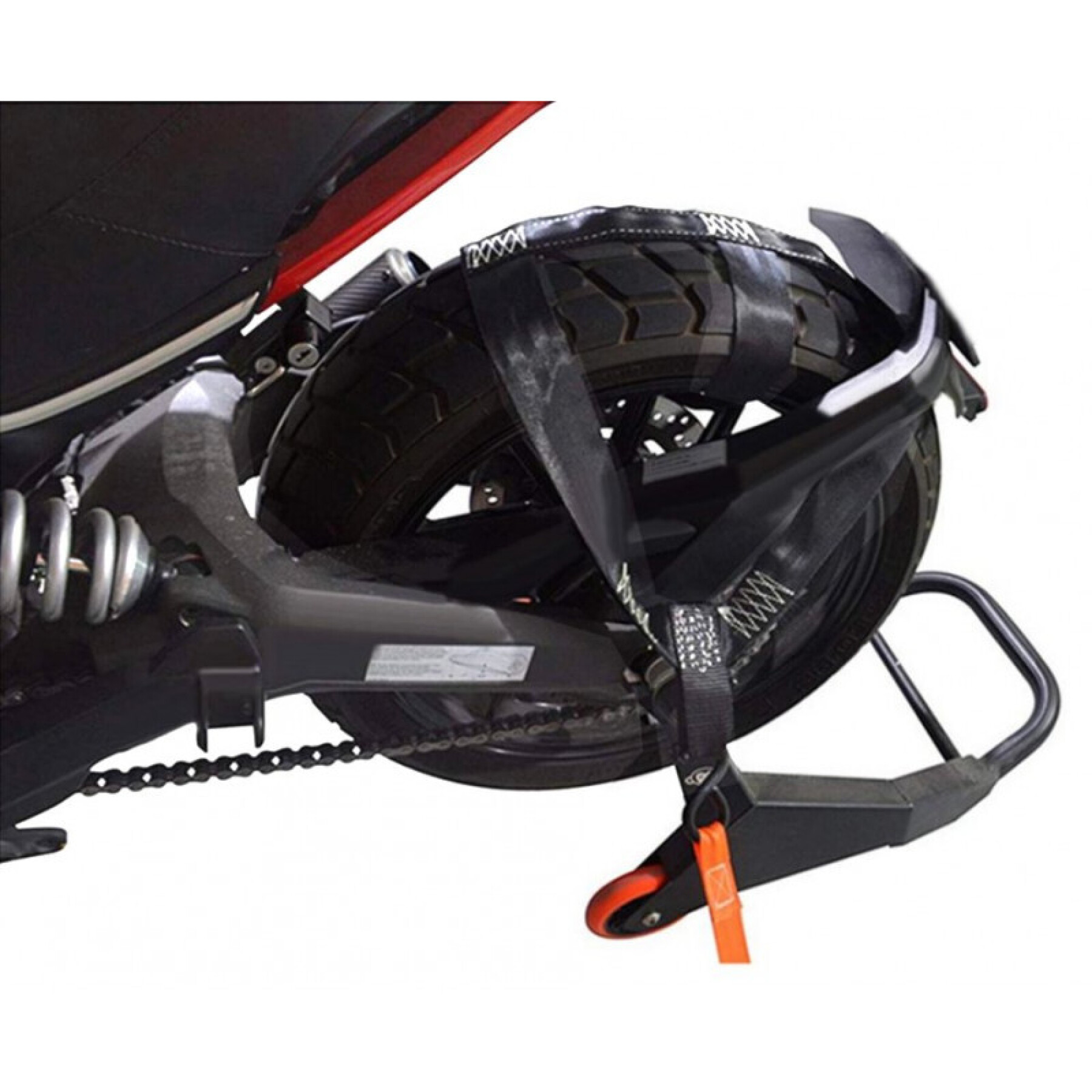 Motorcycle strap wheel lock Brazoline Universelle