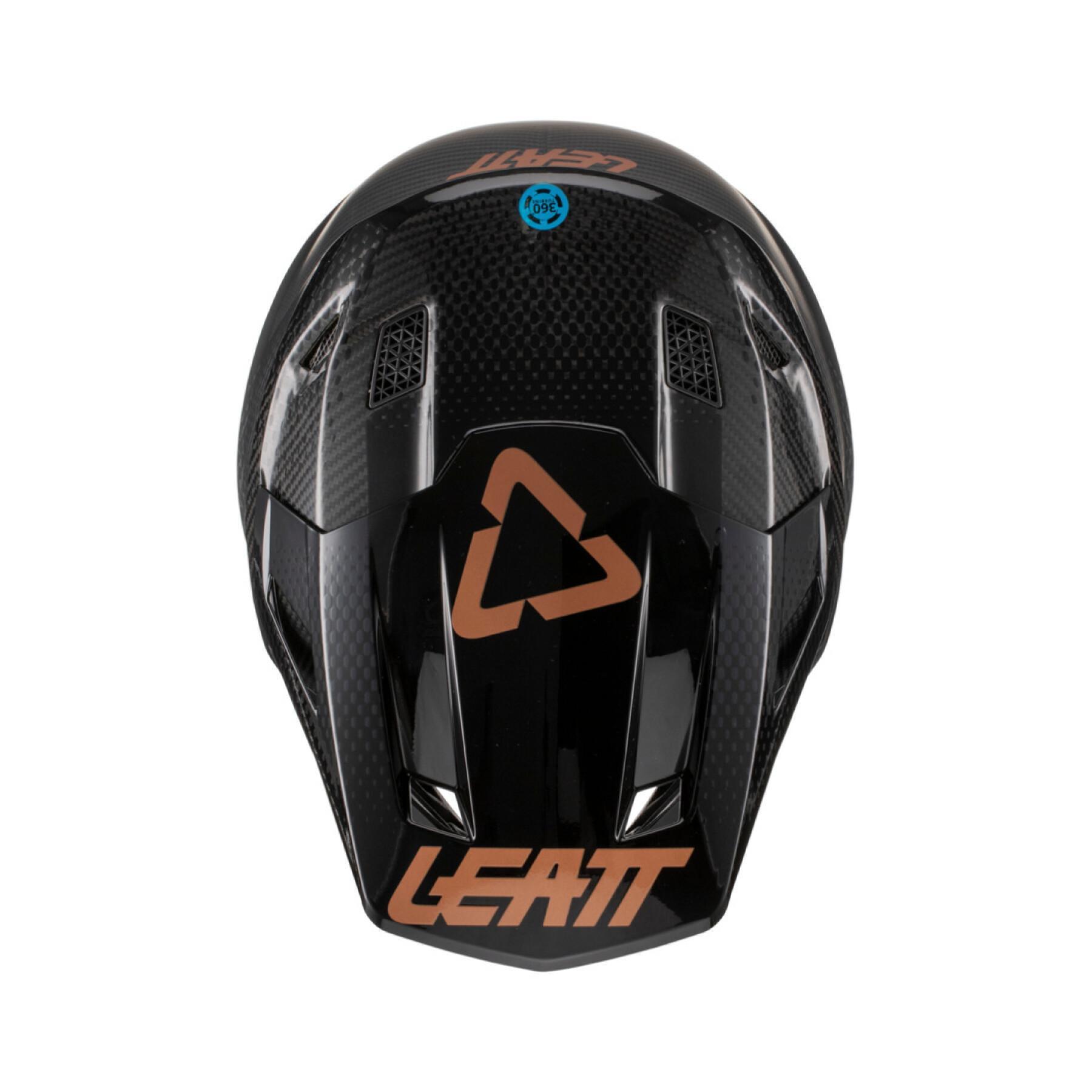 Motorcycle helmet with goggles Leatt 9.5 V22