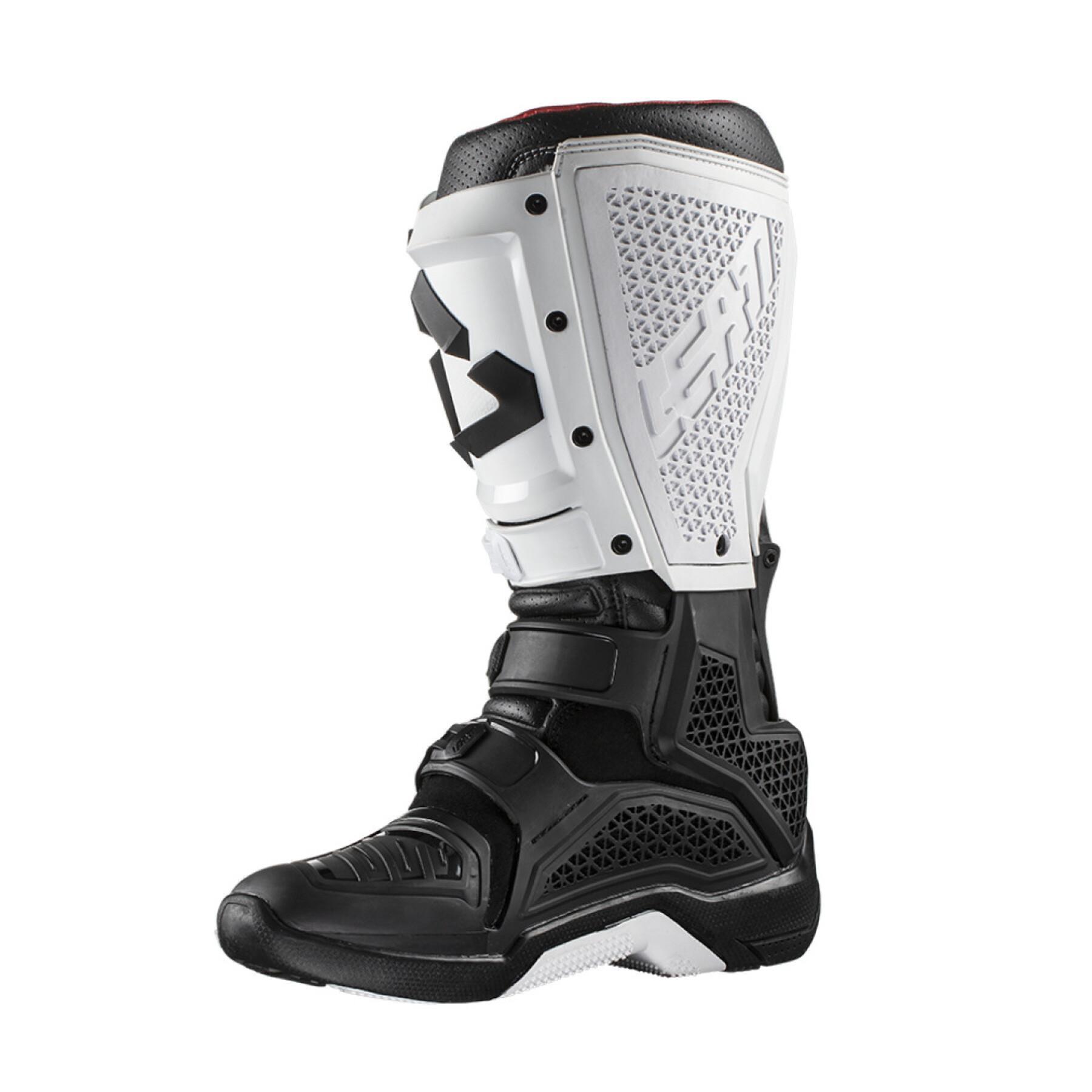 Motorcycle boots Leatt gpx 5.5 flexlock black/white