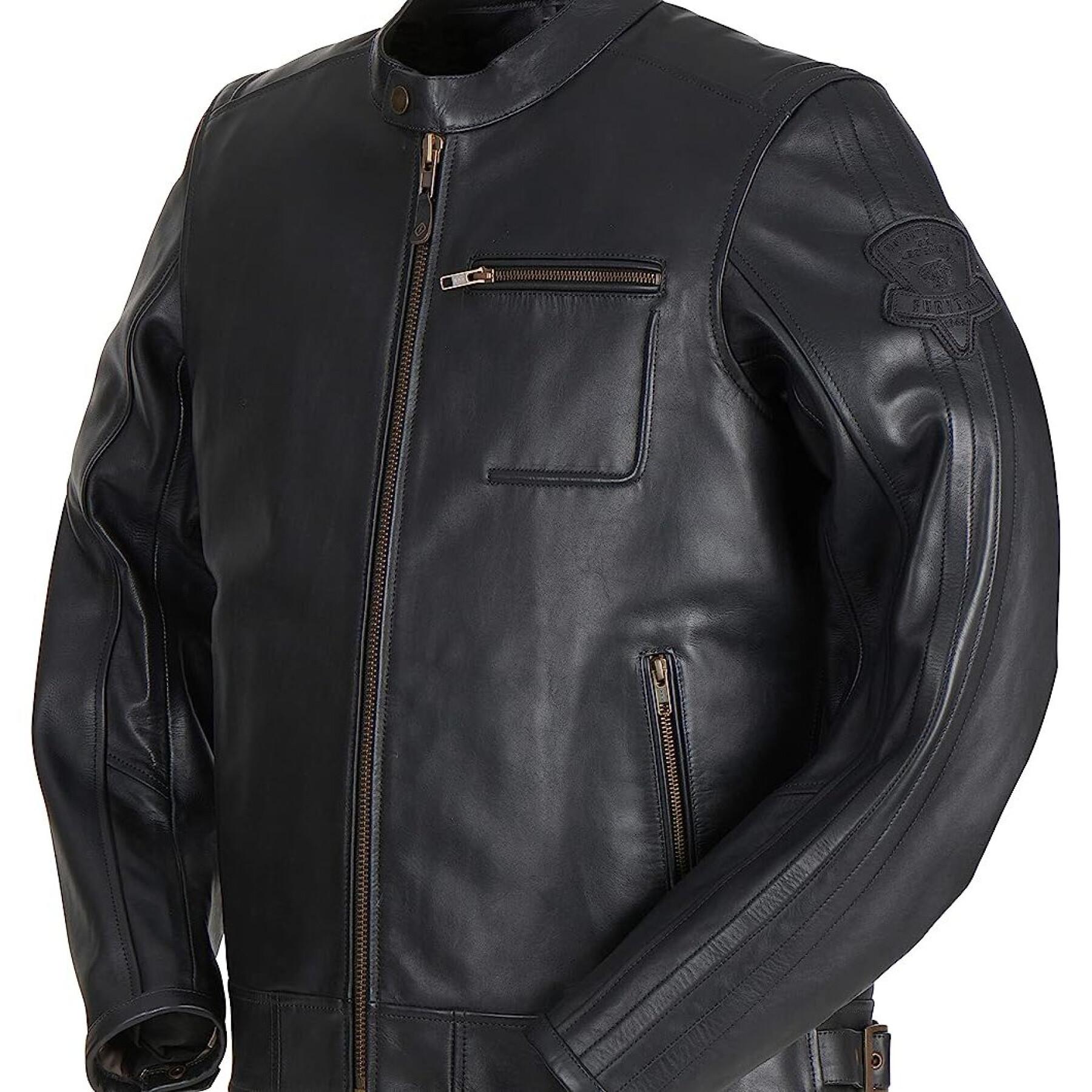 Bold leather motorcycle jacket Furygan