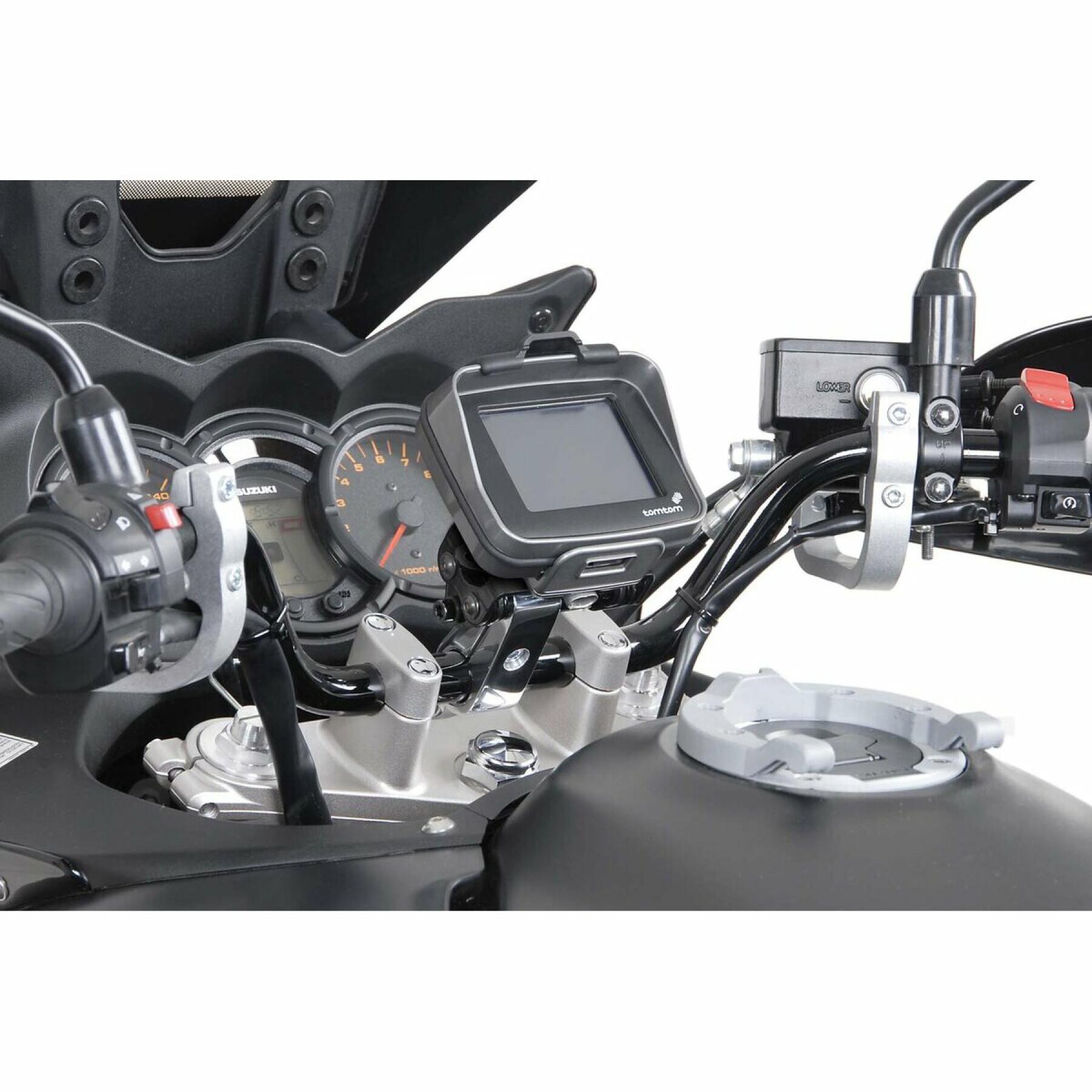 Shock-proof motorcycle gps holder for handlebars SW-Motech 25,4 mm
