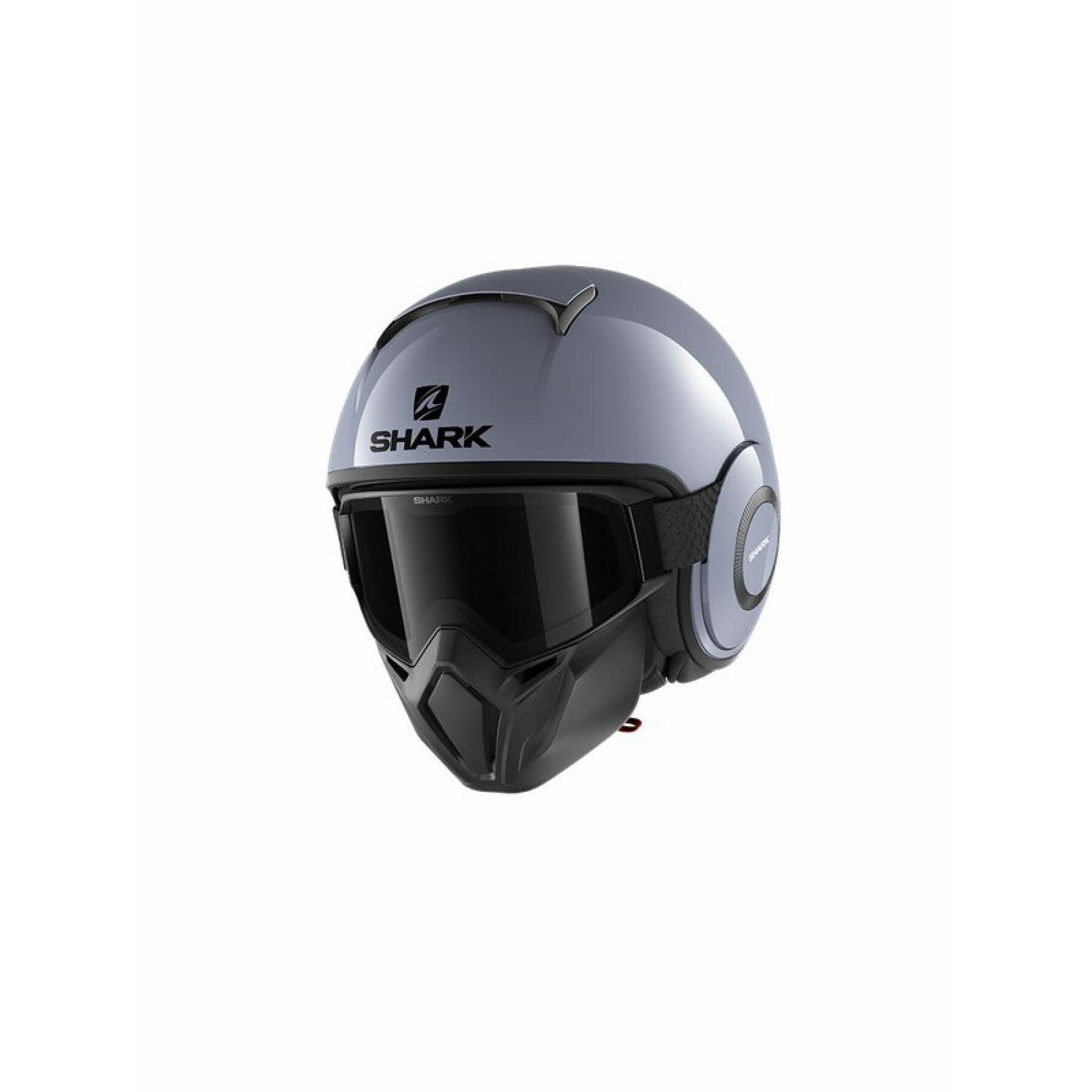 Jet motorcycle helmet Shark street drak blank