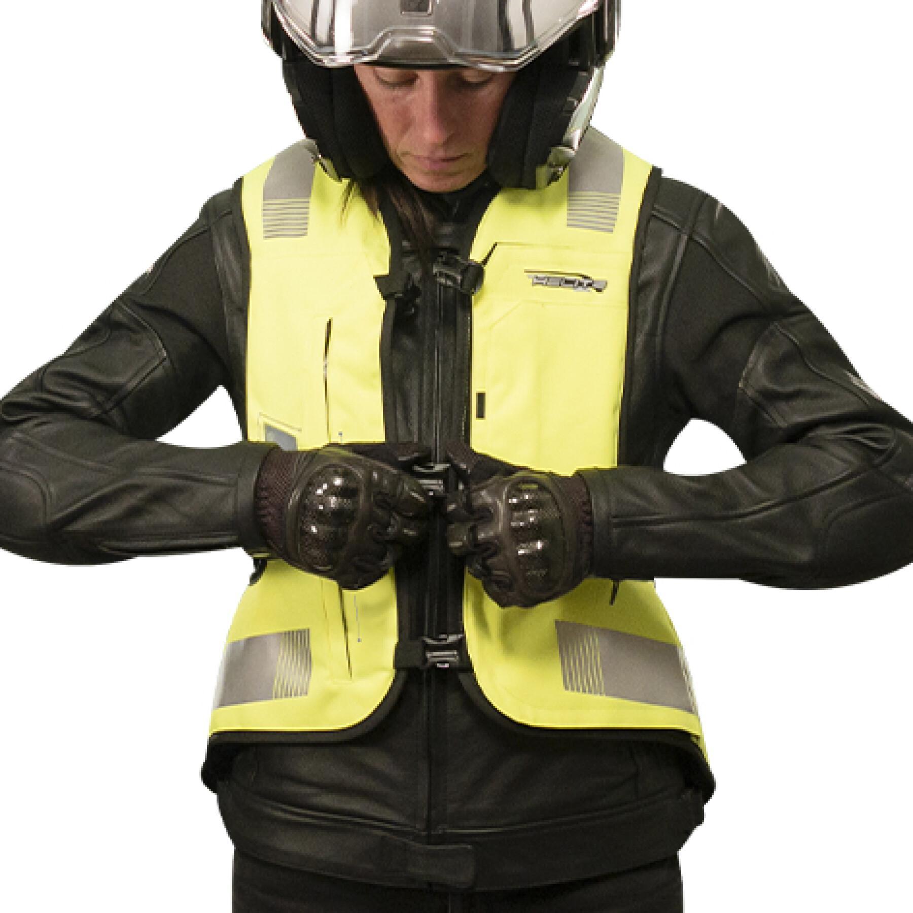 Motorcycle airbag vest Helite E-Turtle 2 Hi-Vis Molex