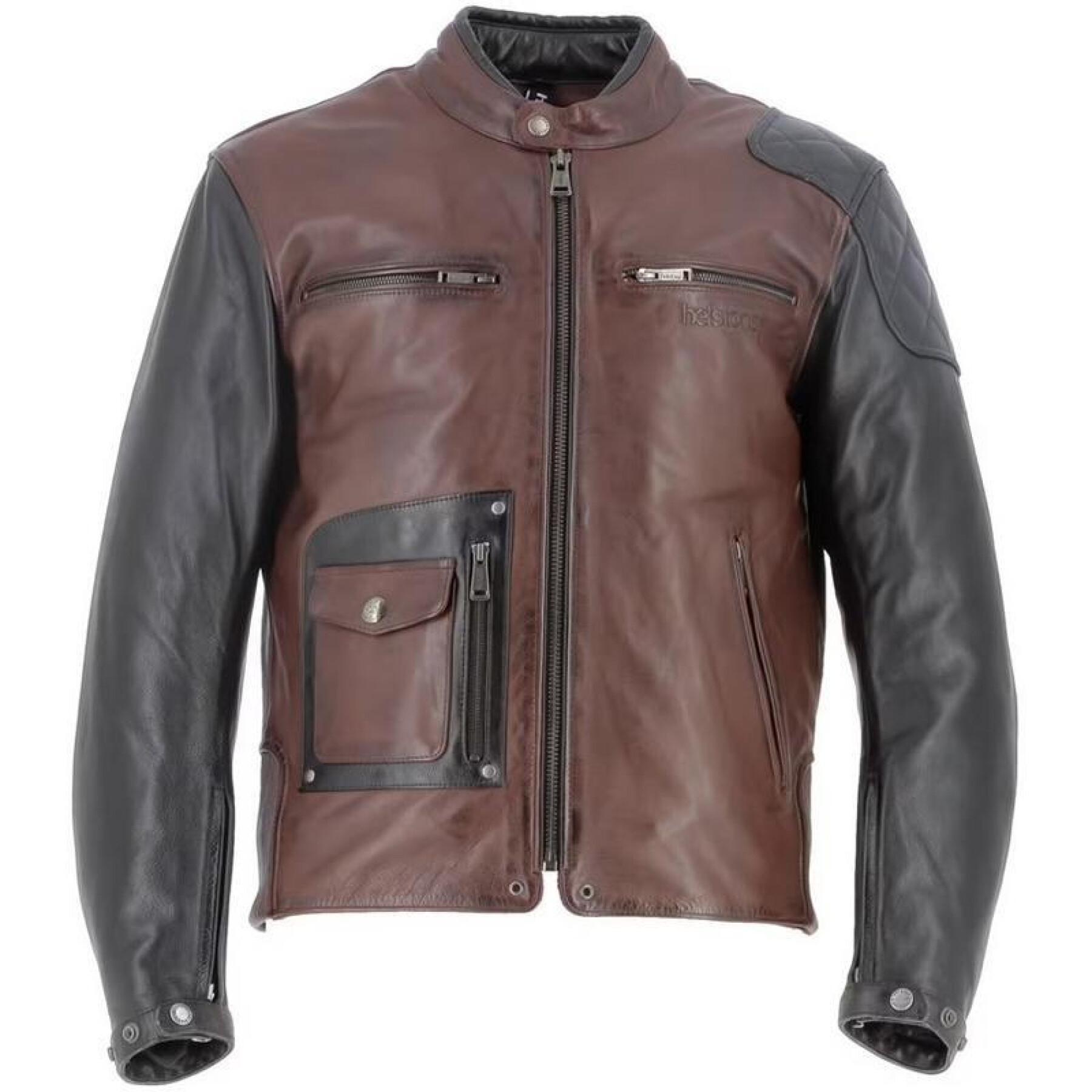 Leather motorcycle jacket Helstons Johnson