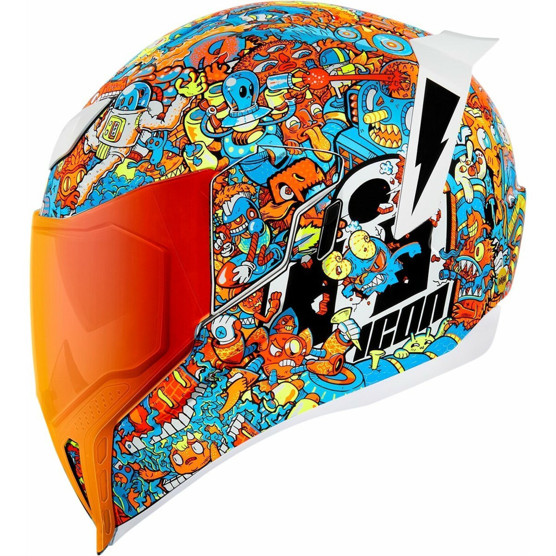 Full face motorcycle helmet Icon Airflite Mips Redoodl