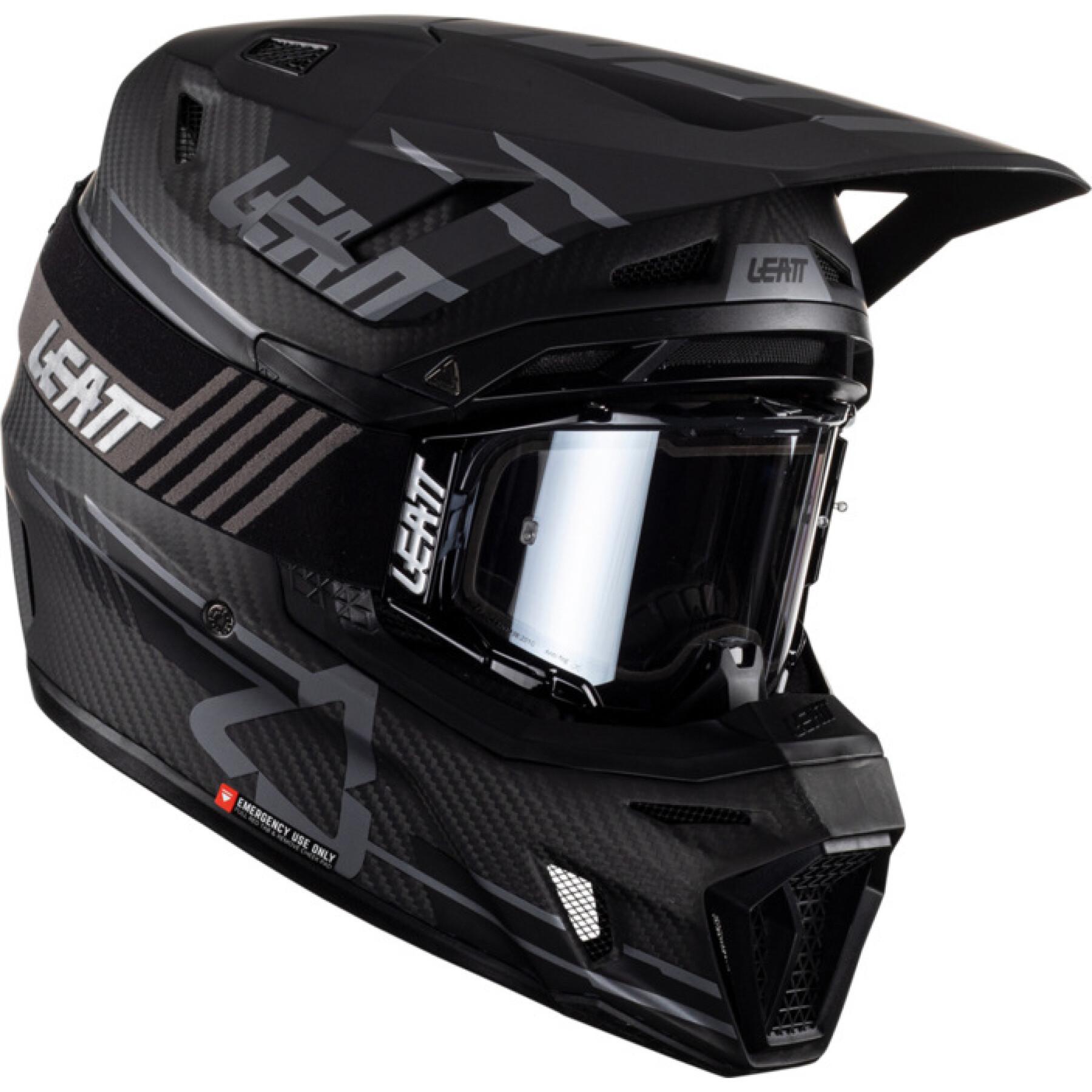 Motorcycle helmet kit with glasses Leatt 9.5 28