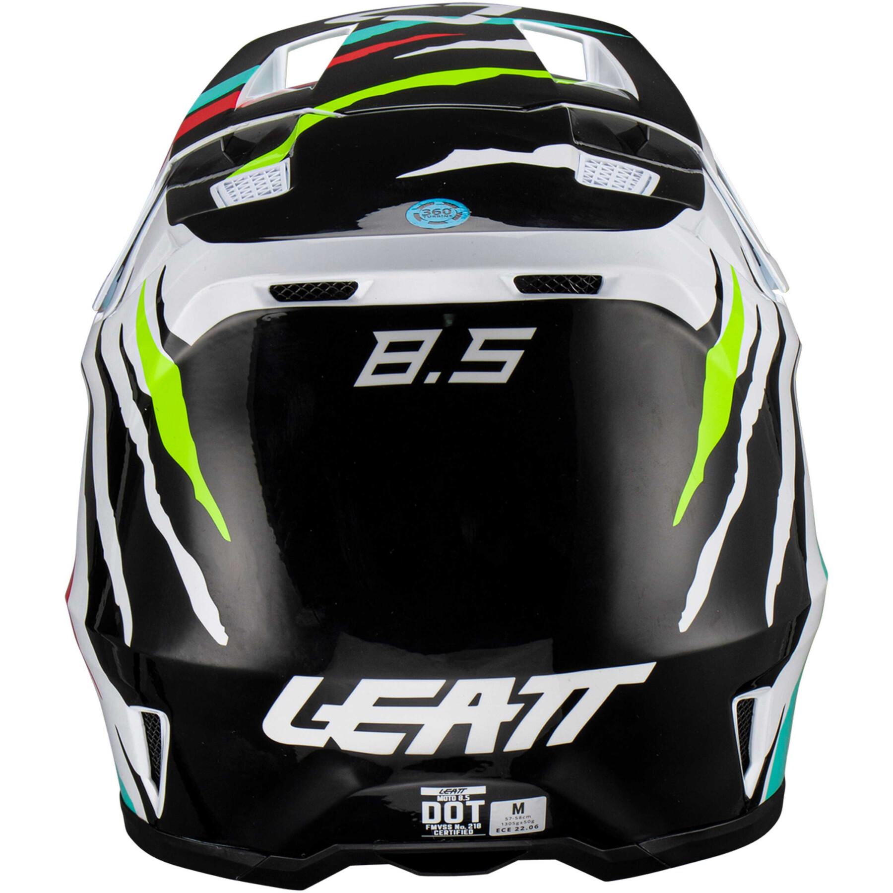 Motorcycle helmet kit with glasses Leatt 8.5 23