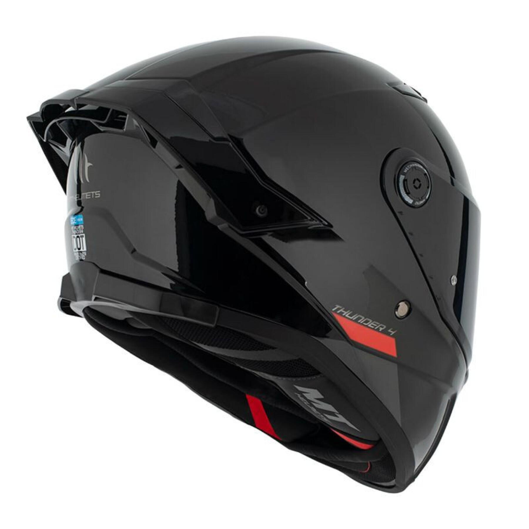 Full-face motorcycle helmet, dual shield / pinlock ready MT Helmets Thunder 4 SV