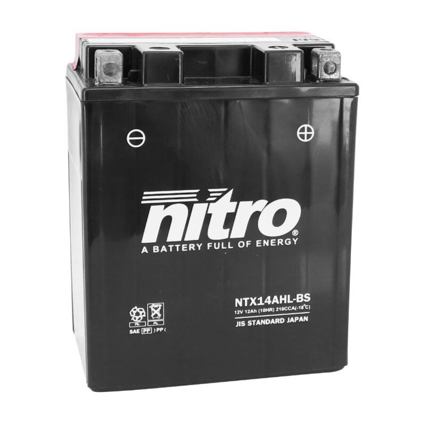 Battery Nitro Ytx14Ah l-bs Mf 12v 12 Ah