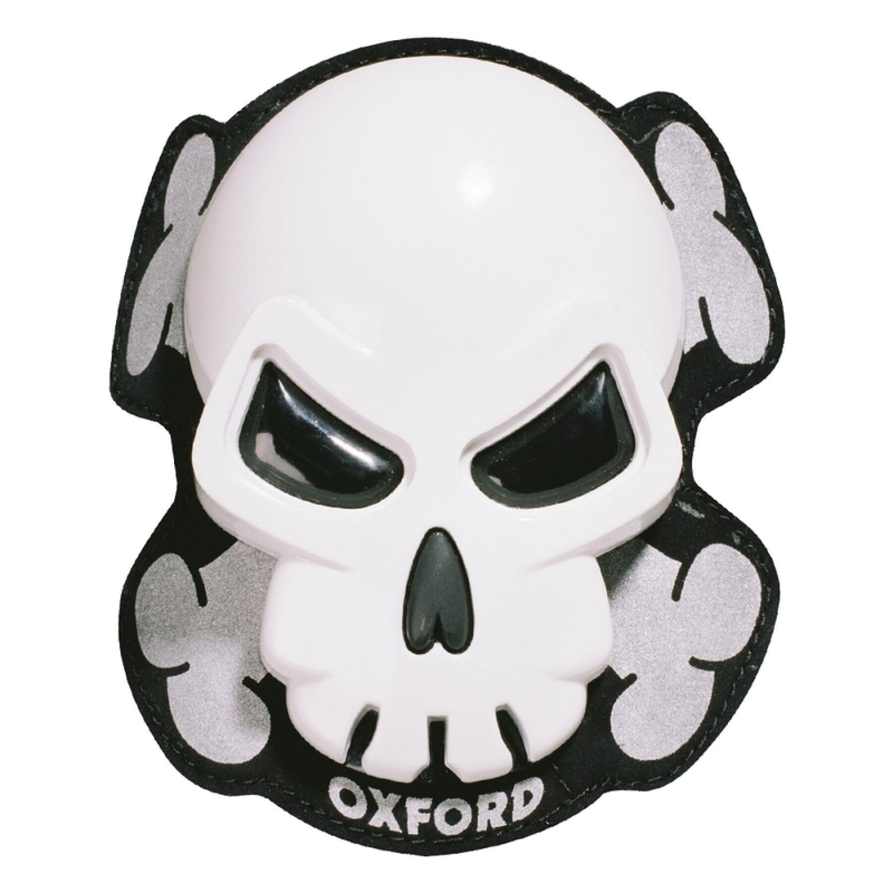 Motorcycle knee slider Oxford Skull