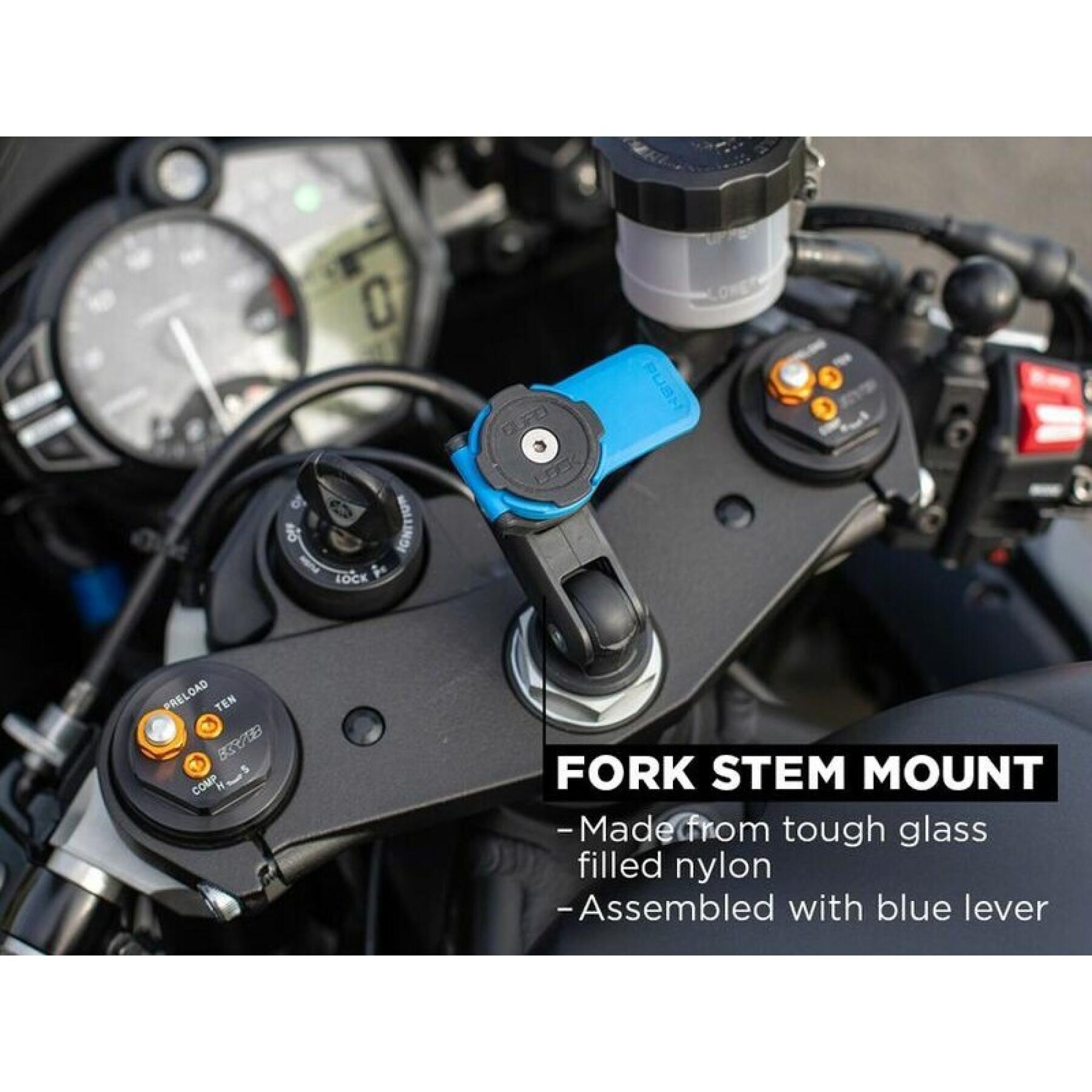 Motorcycle steering column smartphone holder Quad Lock Pro