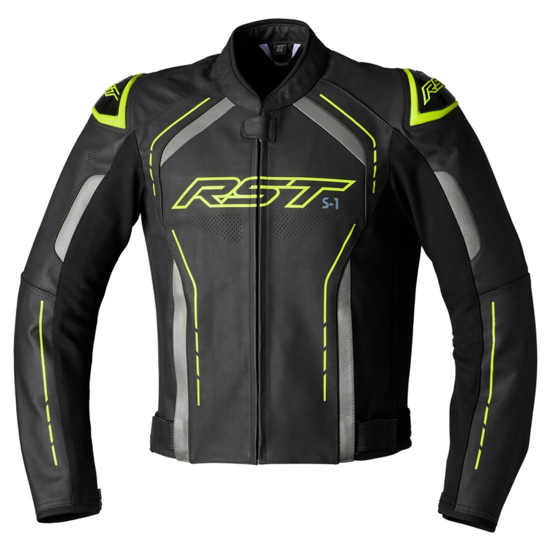 Motorcycle leather jacket RST S1