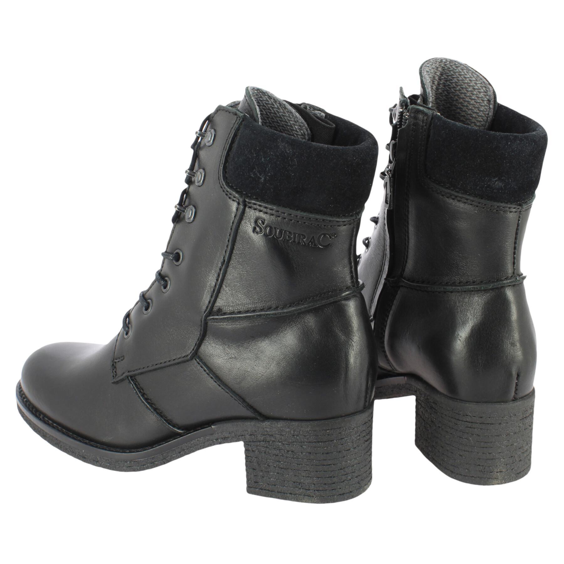 Motorcycle boots woman Soubirac terry