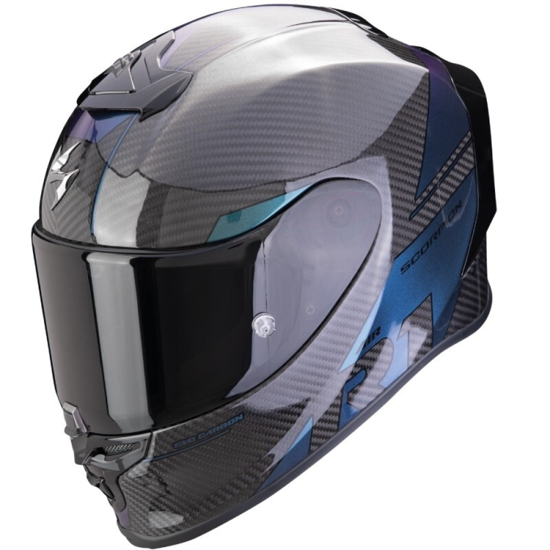 Full face motorcycle helmet Scorpion Exo-R1 Evo Carbon Air Rally