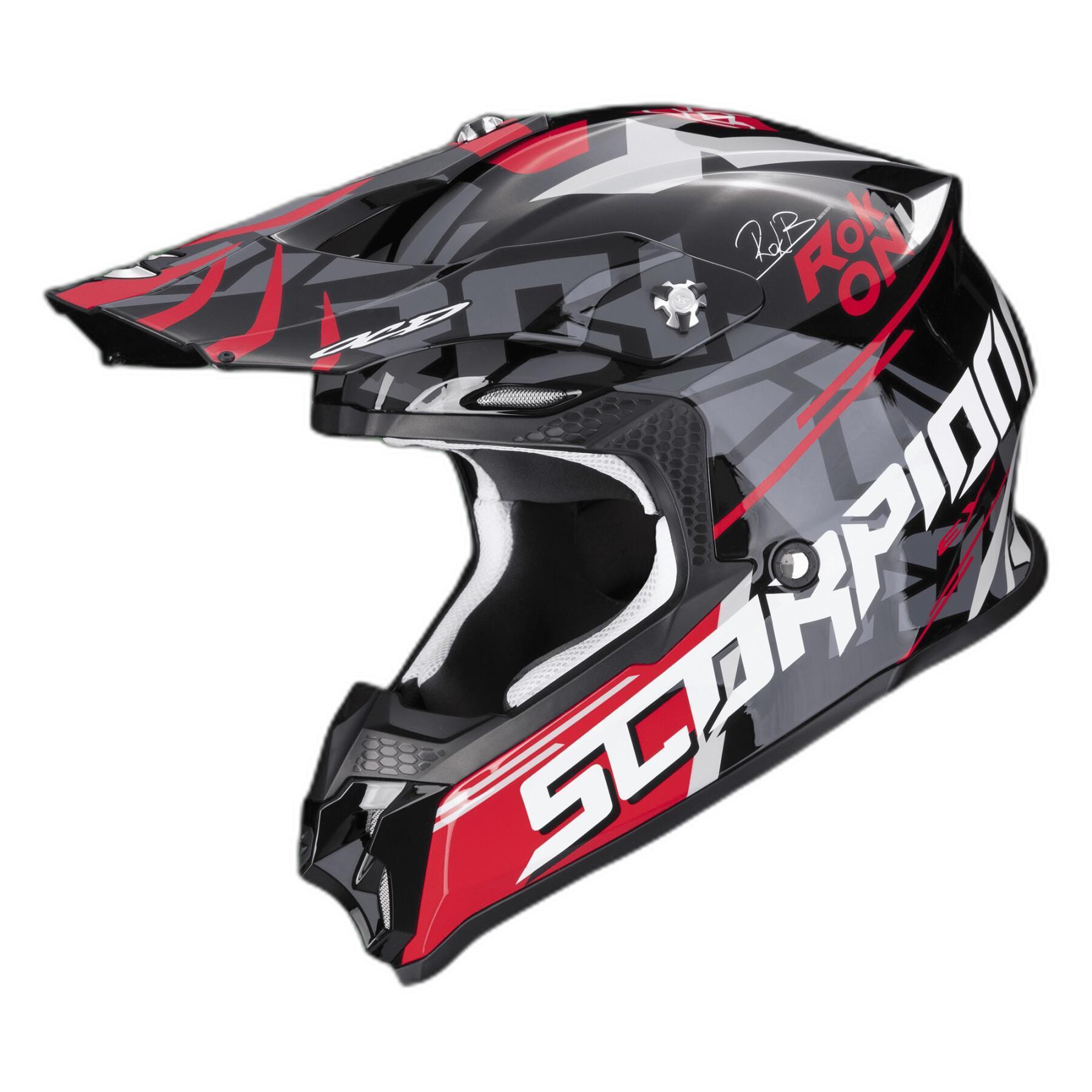 Motorcycle helmet Scorpion VX-16 Evo Air Rok ECE 22-06