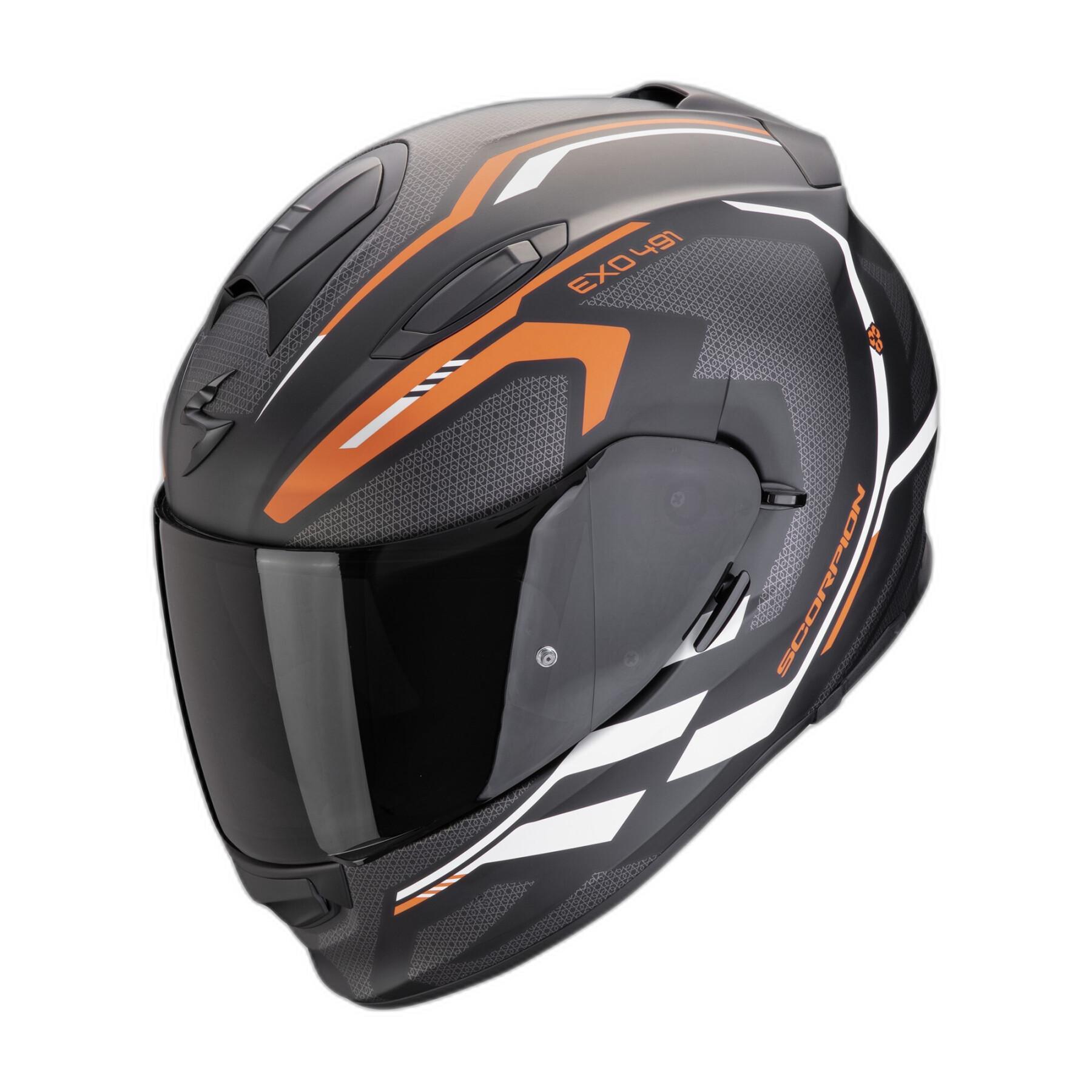Full face motorcycle helmet Scorpion Exo 491exo-491 Kripta