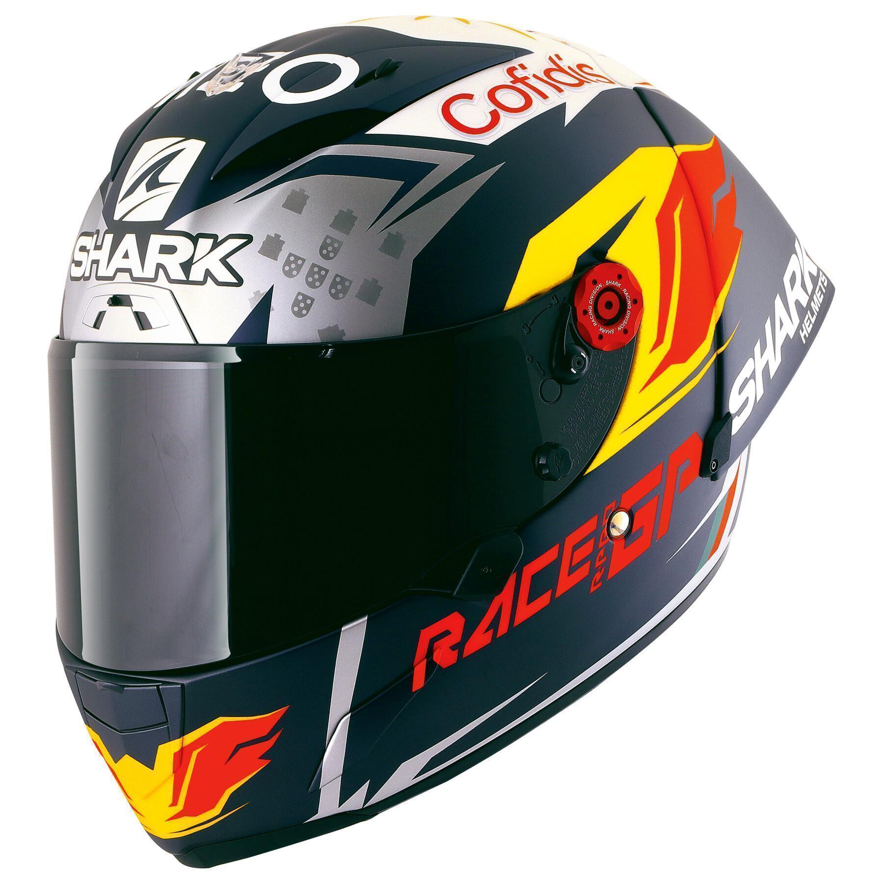 Full face motorcycle helmet Shark race-r pro GP oliveira signature