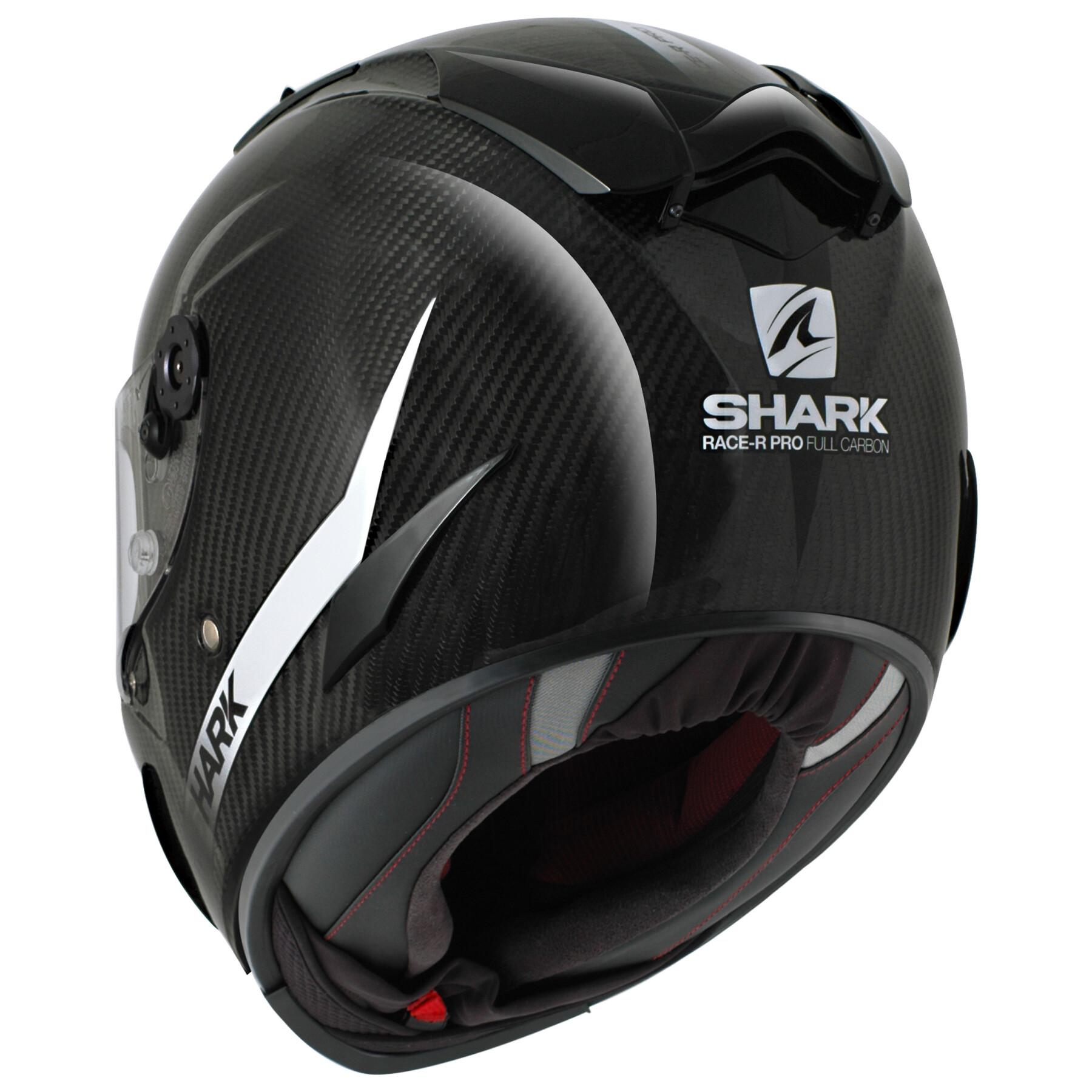 Full face motorcycle helmet Shark race-r pro carbon skin