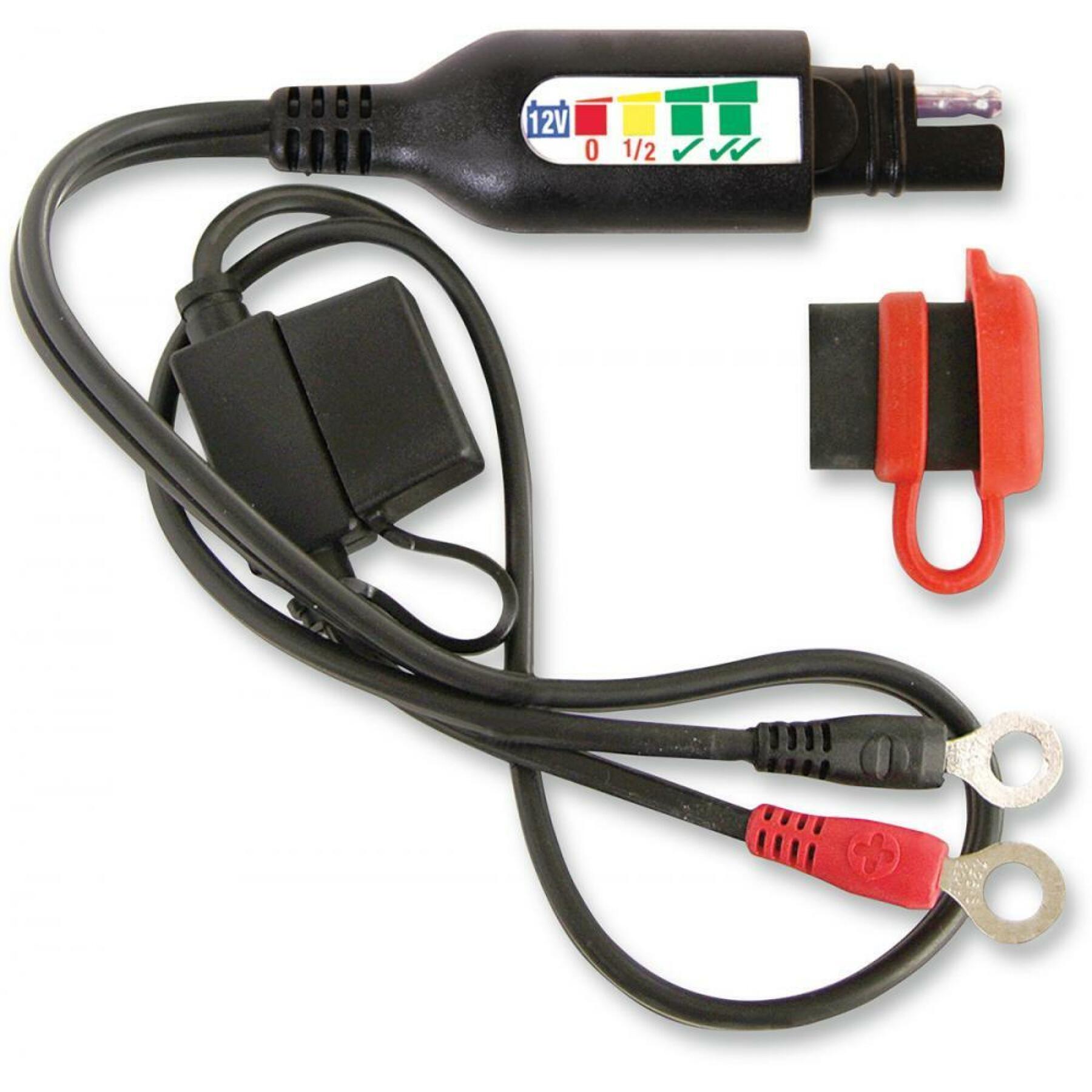 Motorcycle battery charger with test lead Tecmate Lead