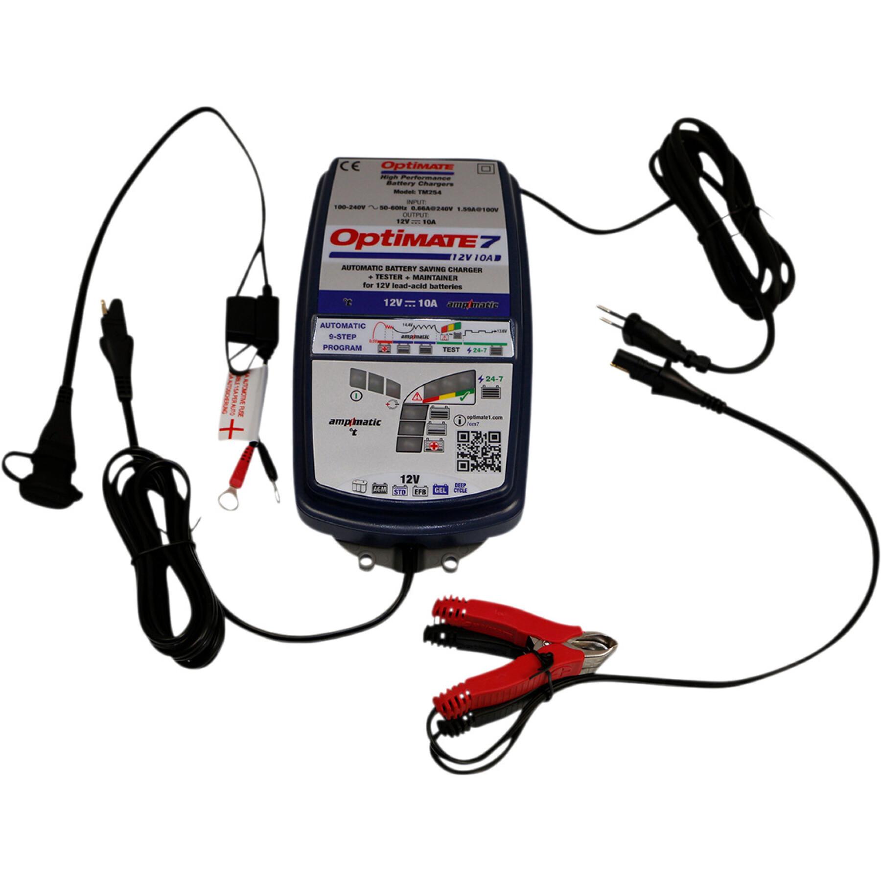 Motorcycle battery charger Tecmate Optimate7 Ampmatic