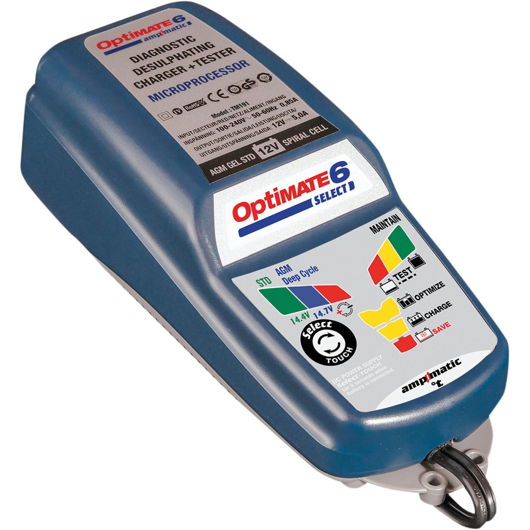 Motorcycle battery charger Tecmate Optimate 6 ampmatic