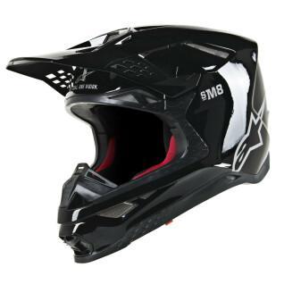 Motorcycle helmet Alpinestars SM8 solid black