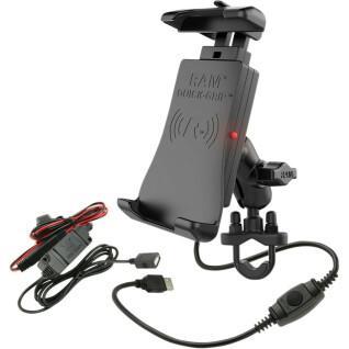 Wireless waterproof ram mount quick-grip™ motorcycle smartphone mount 