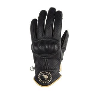 Summer leather gloves woman Helstons sunshine air