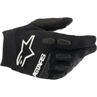 Motorcycle cross gloves for kids Alpinestars yth f bore black
