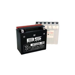 Motorcycle battery with acid pack BS Battery BTX20L-BS