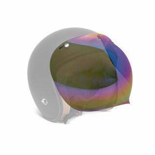 Visor motorcycle helmet 3 snaps iridium Harisson bubble