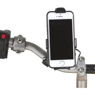 Handlebar-mounted smartphone holder with charger Chaft