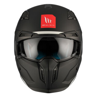 Single-shield convertible motocross helmet with removable chin strap MT Helmets Streetfighter Sv (Ece 22.06)