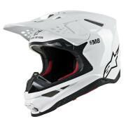 Motorcycle helmet Alpinestars SM8 solid white