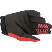 Motorcycle cross gloves for kids Alpinestars yth f bore red and black