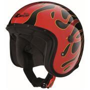 Jet motorcycle helmet Caberg freeride flame