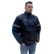 Motorcycle rain jacket with lining + reflective tape + velvet collar + gutter + back gusset ADX ECO
