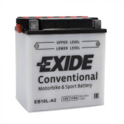 Battery with motorcycle electrolyte Exide EB10L-A2