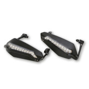 Motorcycle handguards with LED daytime running lights Highsider