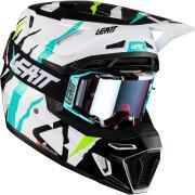 Motorcycle helmet kit with glasses Leatt 8.5 23