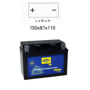 Pre-charged motorcycle battery Magneti Marelli MOTZ12S