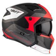 Single-shield convertible motocross helmet with removable chin strap MT Helmets Streetfighter Sv Totem B15 (Ece 22.06)