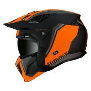 Single-shield convertible motocross helmet with removable chin strap MT Helmets Streetfighter Sv Twin C4 (Ece 22.06)